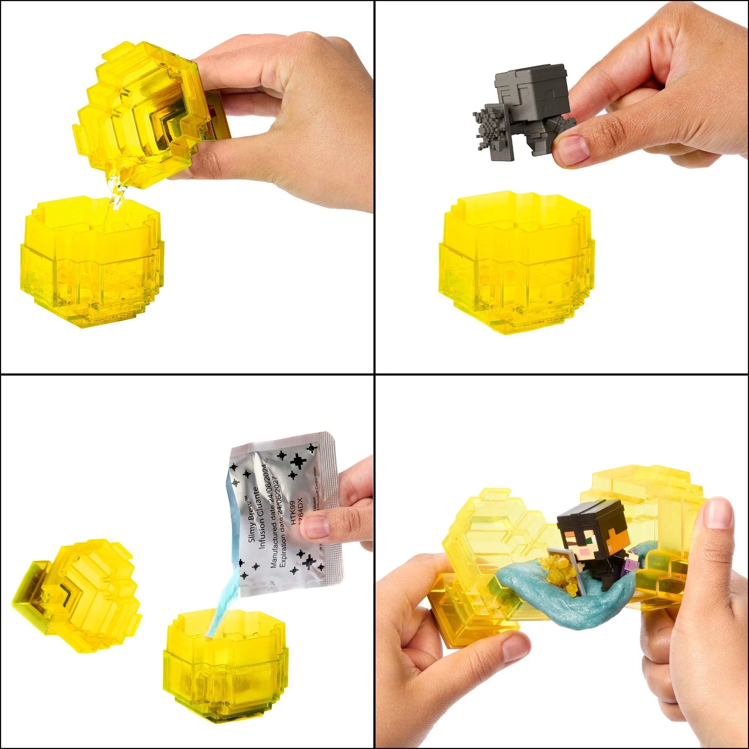 ماين كرافت مجسم تحضير الجرعات أصفر شخصيات كرتونية Minecraft