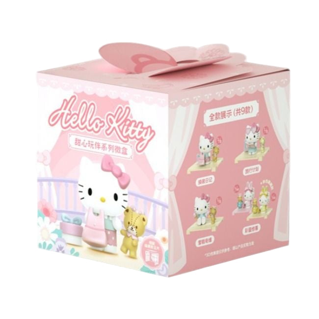 مجسم هيلو كيتي ميني مع قفص متنوع شخصيات كرتونية SANRIO