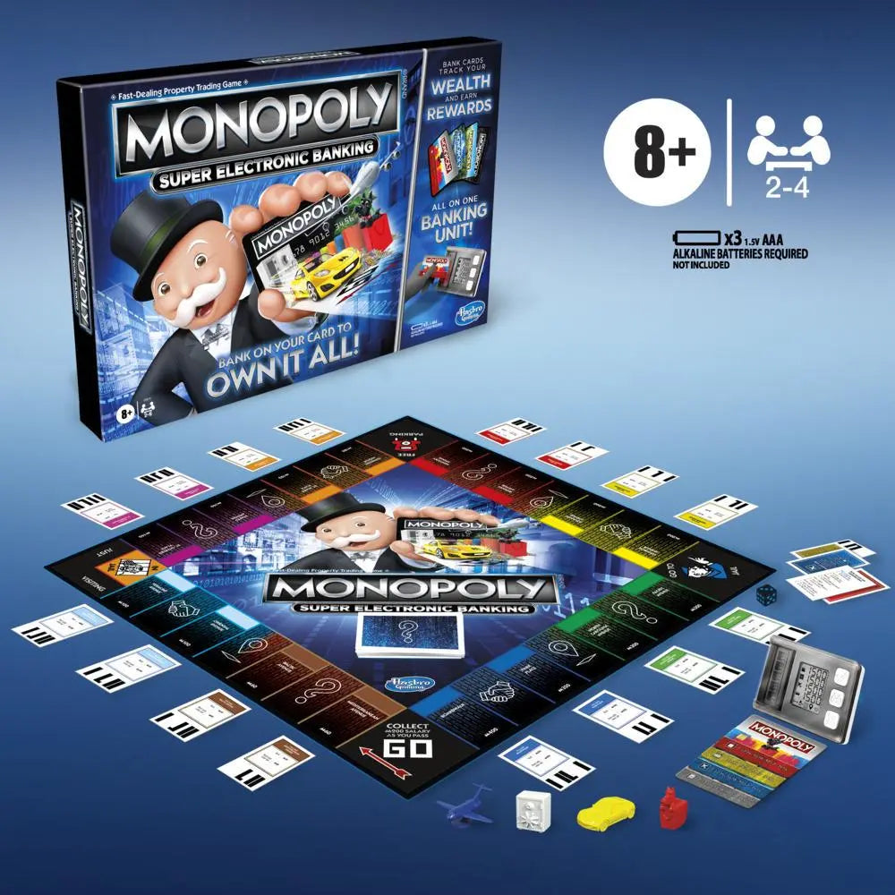 مونوبولي اللوحية مع بطاقات صراف الكترونية العاب البطاقات Monopoly