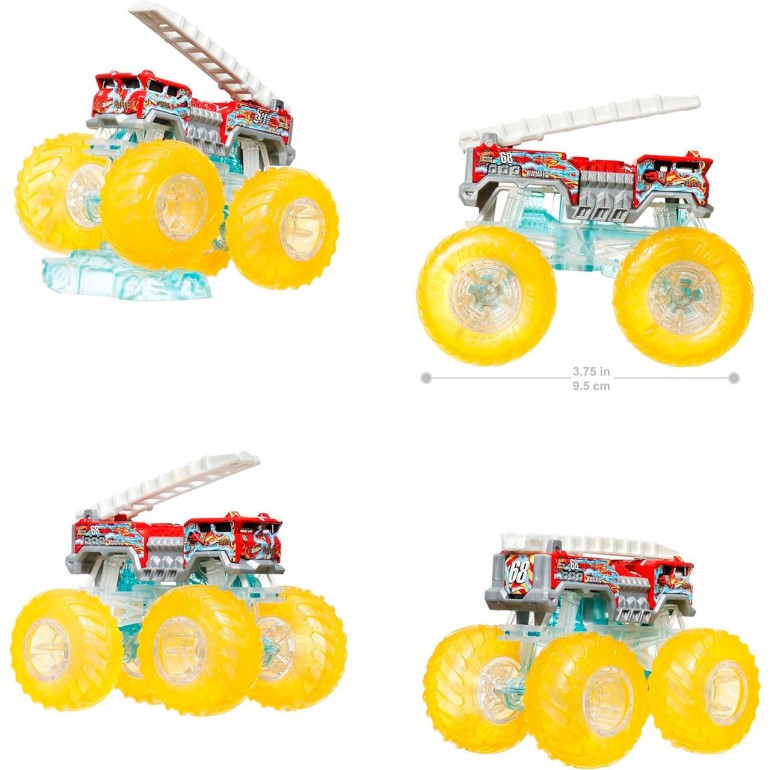 هوت ويلز شاحنات ضخمة باور سماشرز اشكال متنوعة مركبات الأطفال HotWheels