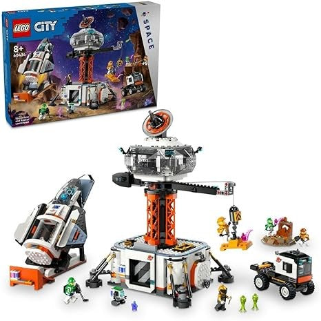 ليجو سيتي 60434 قاعدة الفضاء مع مركبة الانطلاق مكعبات التركيب LEGO