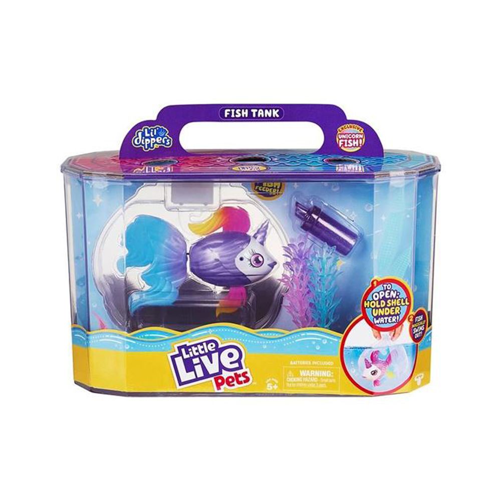ليتل لايف بيتس حوض سمك يونيكورن السحري مجسمات الحيوانات Little Live Pets