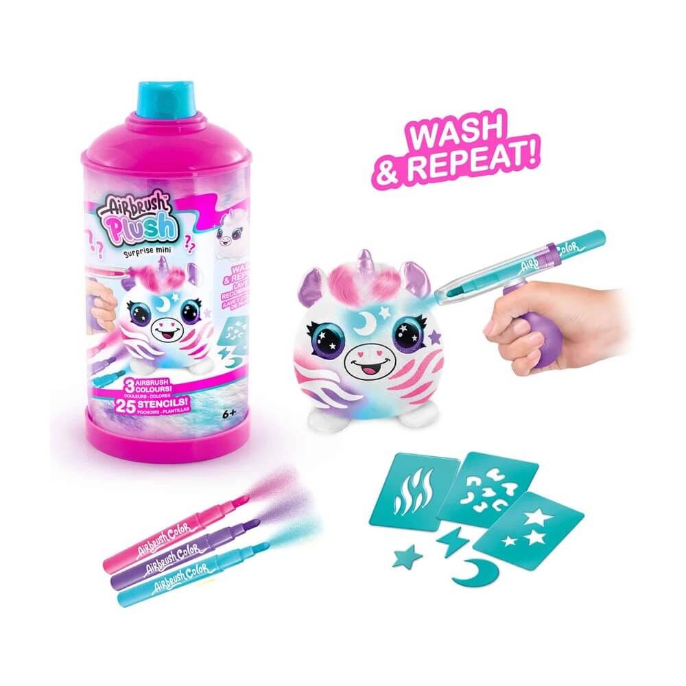 اير برش علبة طلاء الغموض الصغيرة متنوع رسم و تلوين Airbrush Plush