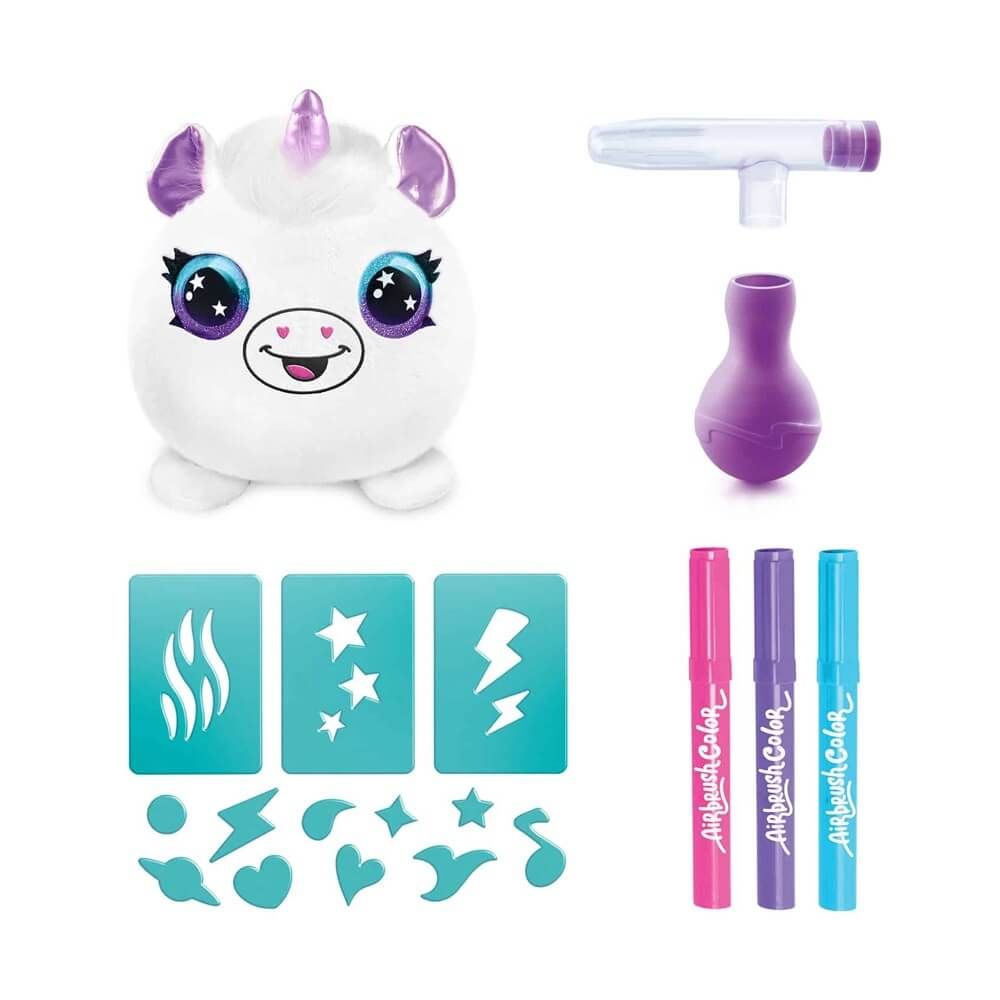 اير برش علبة طلاء الغموض الصغيرة متنوع رسم و تلوين Airbrush Plush