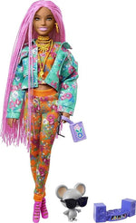 باربي دمية بجدائل زهرية دمية مع اكسسوارات Barbie