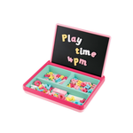 التعليم المبكر مركز اللعب المغناطيسي وردي سبورة ELC