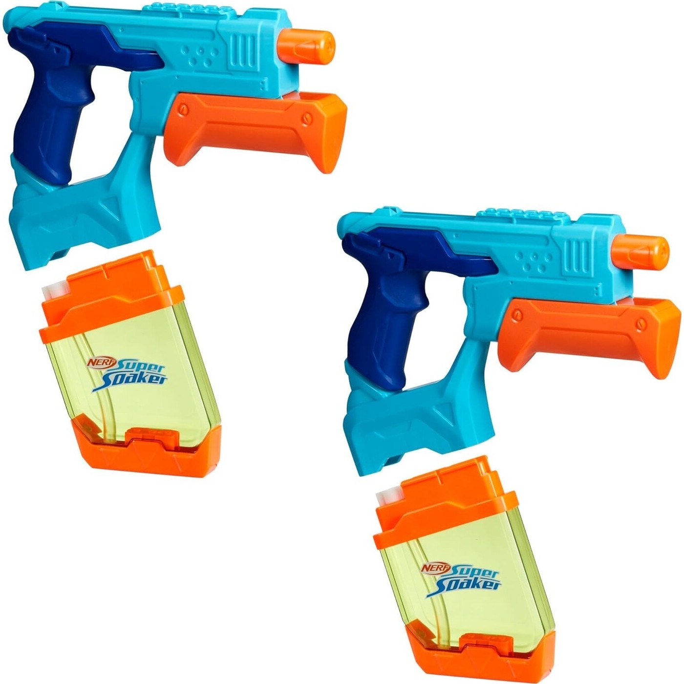 نيرف مسدس ماء سريع التعبئة مكون من قطعتين مسدسات الماء Nerf