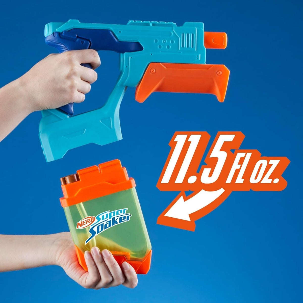 نيرف مسدس ماء سريع التعبئة مكون من قطعتين مسدسات الماء Nerf