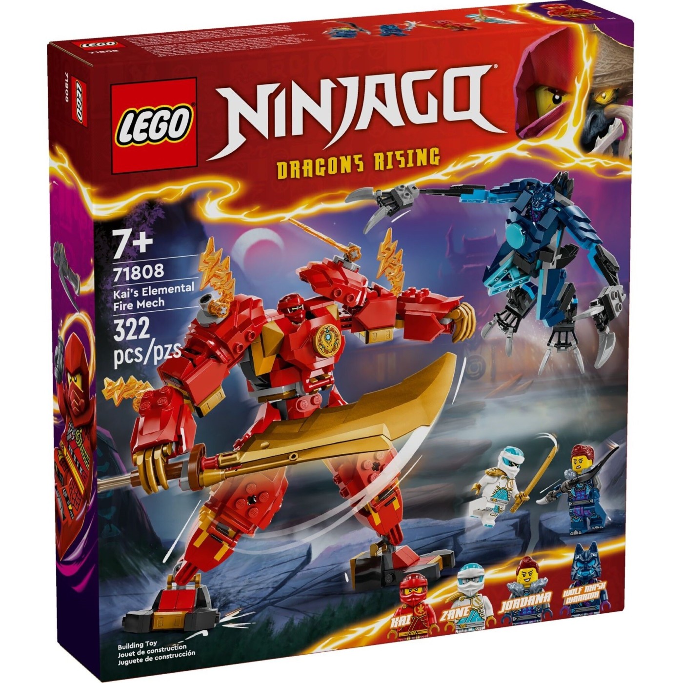 ليجو نينجاغو 71808 ظهور التنين كايس مكعبات التركيب LEGO