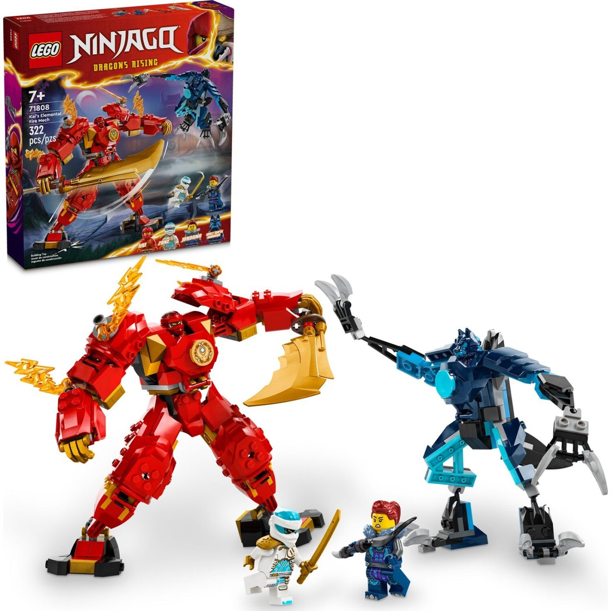 ليجو نينجاغو 71808 ظهور التنين كايس مكعبات التركيب LEGO
