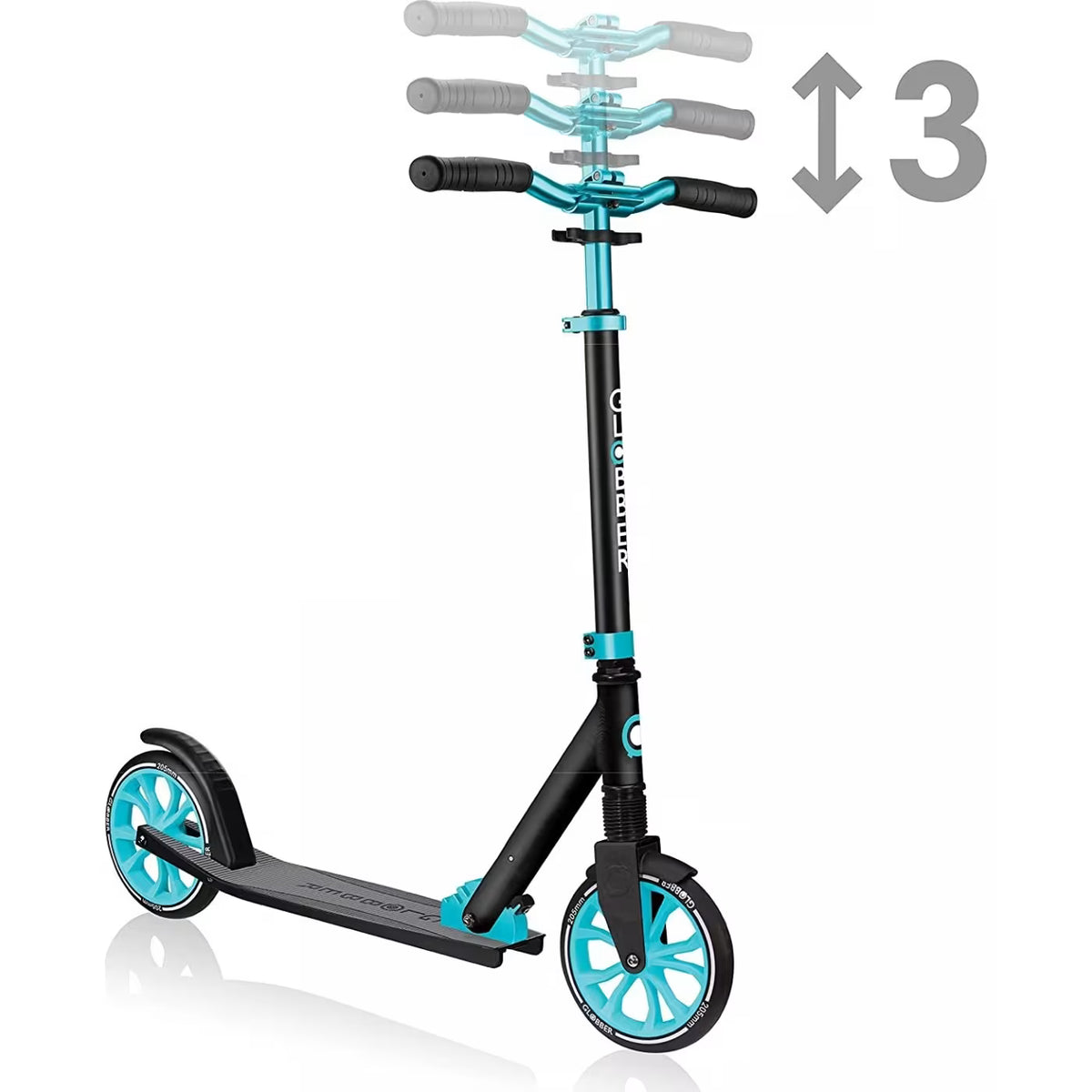 غلوبر سكوتر ون إن إل قابل للطي أخضر وأسود سكوتر عجلتين GLOBBER