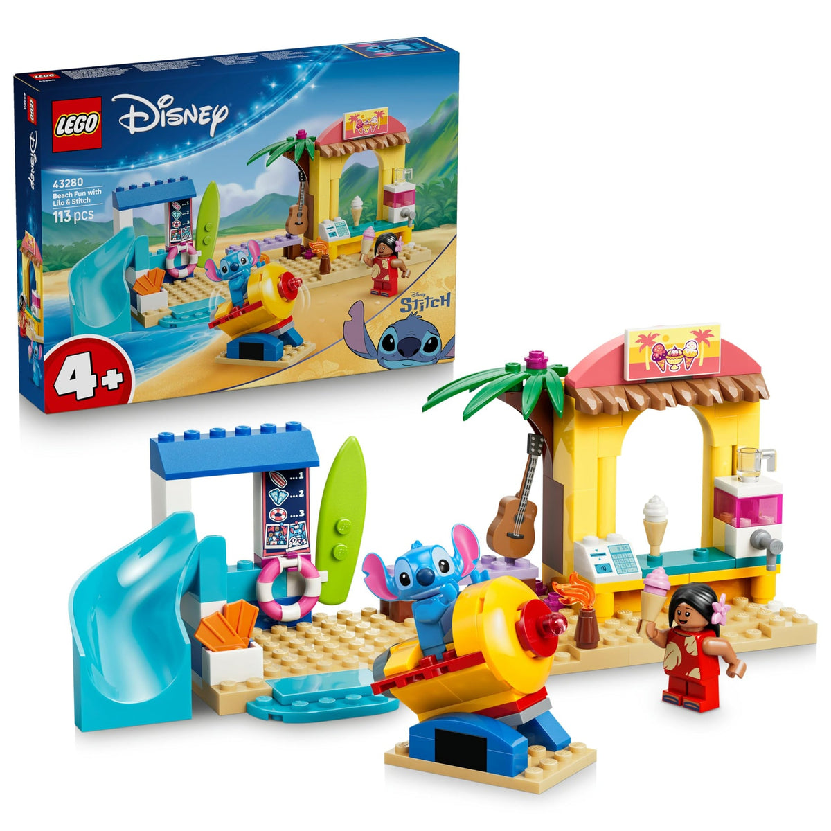 ليجو ديزني ستيتش المرح على الشاطئ 43280 مكعبات التركيب LEGO