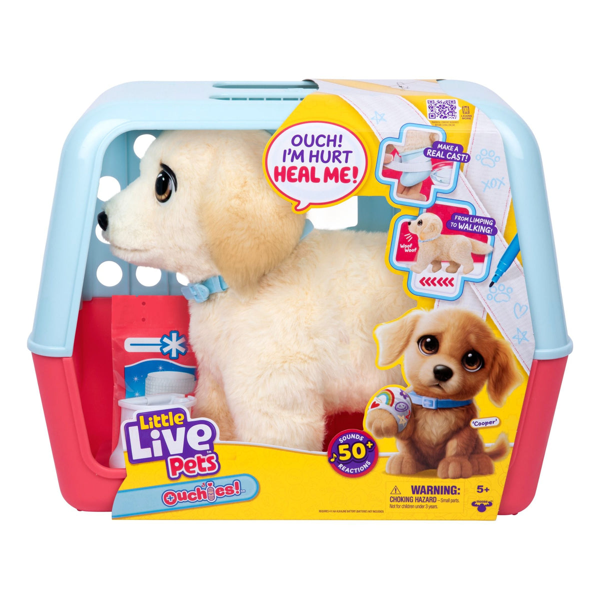ليتل لايف بيتس دمية الجرو كوبر التفاعلية الالعاب القطنية Little Live Pets