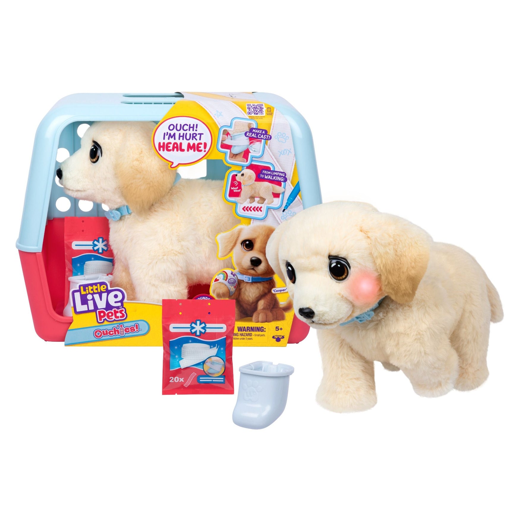 ليتل لايف بيتس دمية الجرو كوبر التفاعلية الالعاب القطنية Little Live Pets