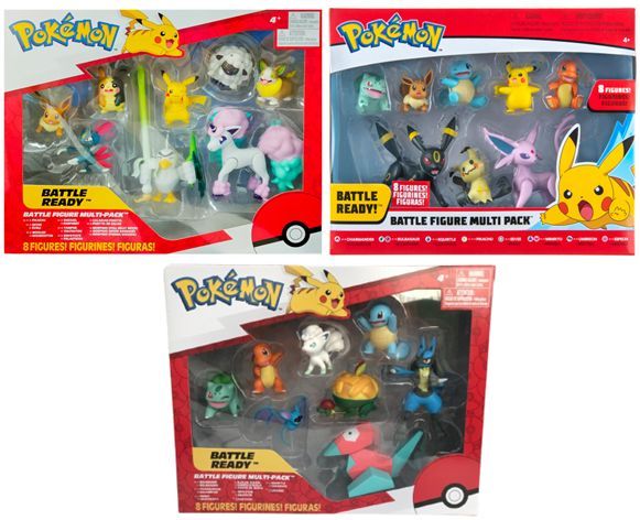 بوكيمون مجسمات معركة باتل ريدي 8 قطع اشكال متنوعة شخصيات كرتونية Pokemon