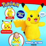 بوكيمون دمية بيكاتشو باور أكشن 25 سم مع الضوء والأصوات الالعاب القطنية Pokemon