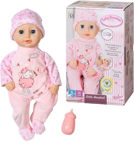 بيبي انابيل دمية ليتل انابيل 36 سم دمى المواليد Baby Annabell