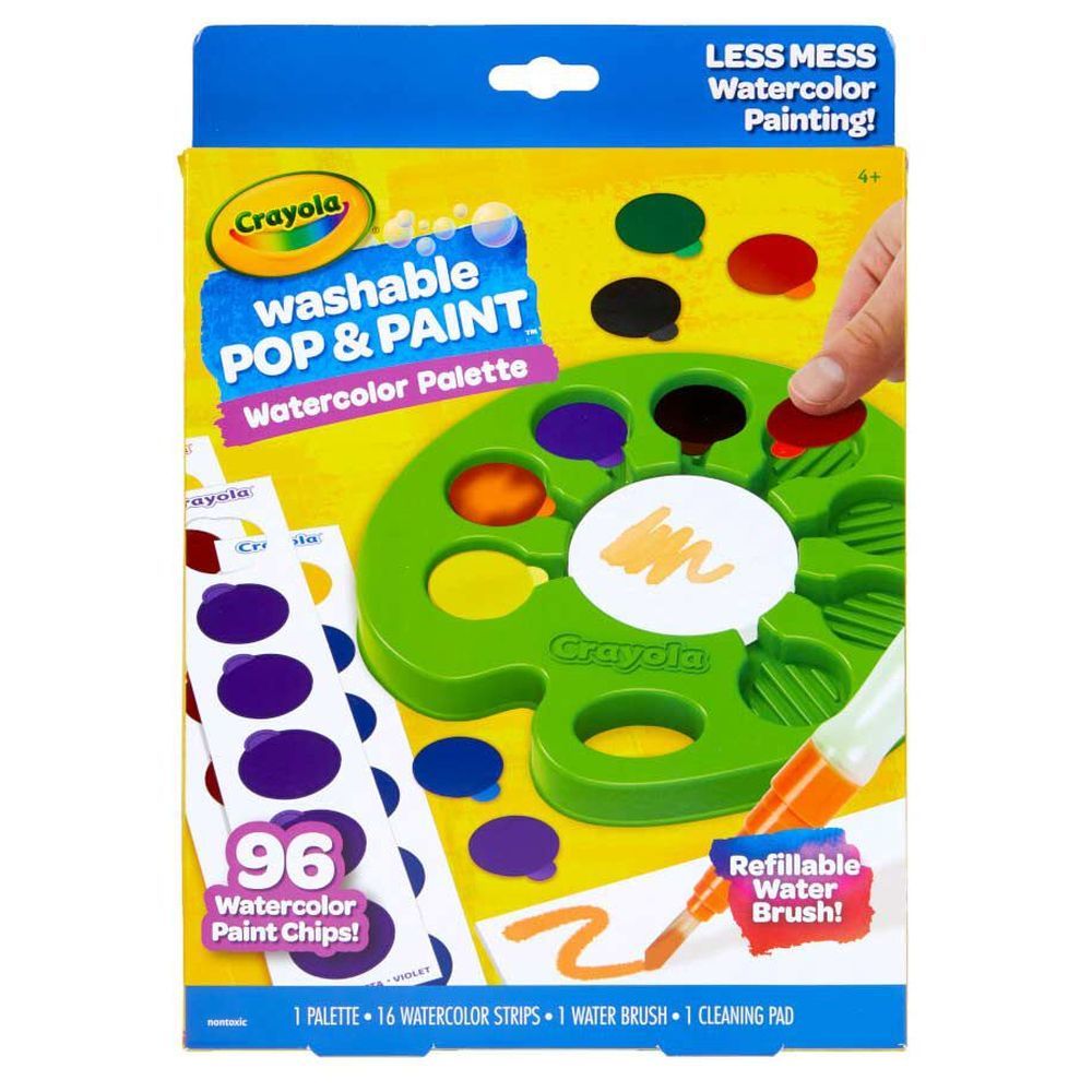 كرايولا باليت الوان مائية بوب اند بينت قابلة للغسل رسم و تلوين Crayola