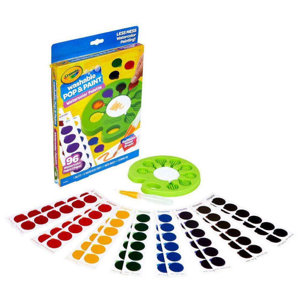 كرايولا باليت الوان مائية بوب اند بينت قابلة للغسل رسم و تلوين Crayola