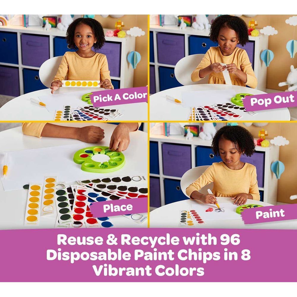 كرايولا باليت الوان مائية بوب اند بينت قابلة للغسل رسم و تلوين Crayola