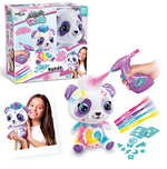 اير برش دمية باندا مخملية مع فرشاة هوائية رسم و تلوين Airbrush Plush