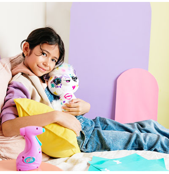 اير برش دمية باندا مخملية مع فرشاة هوائية رسم و تلوين Airbrush Plush