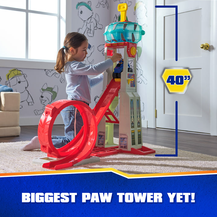 باو باترول برج المقر الرئيسي لمركبات الإنقاذ مع مسار مركبات مع مسار Paw Patrol
