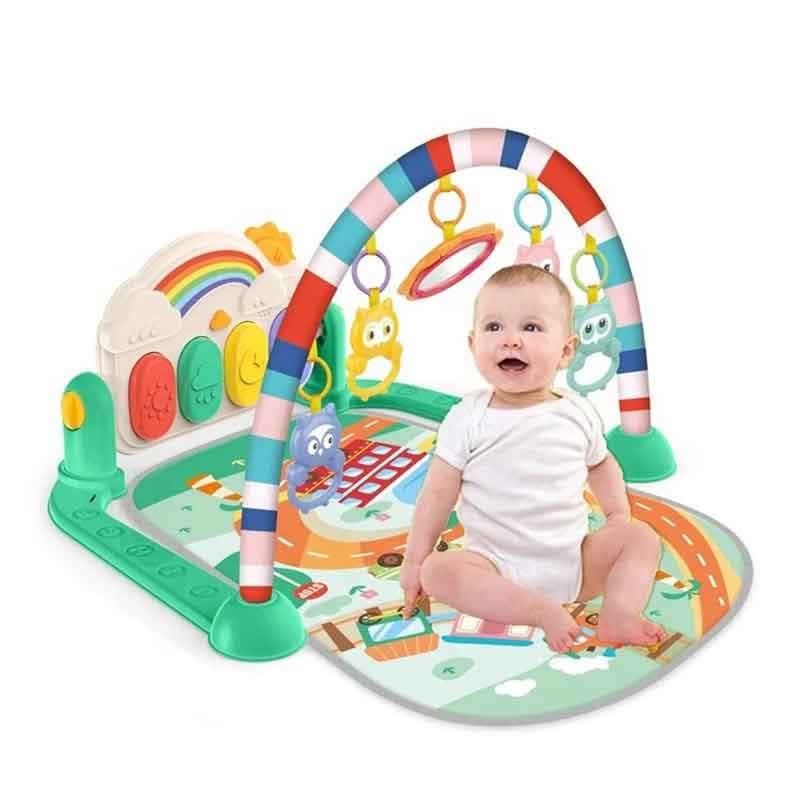 هوانجر مفرش مع العاب بيانو 2 في 1 بساط للمواليد HUANGER