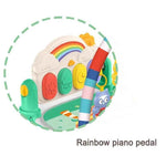 هوانجر مفرش مع العاب بيانو 2 في 1 بساط للمواليد HUANGER