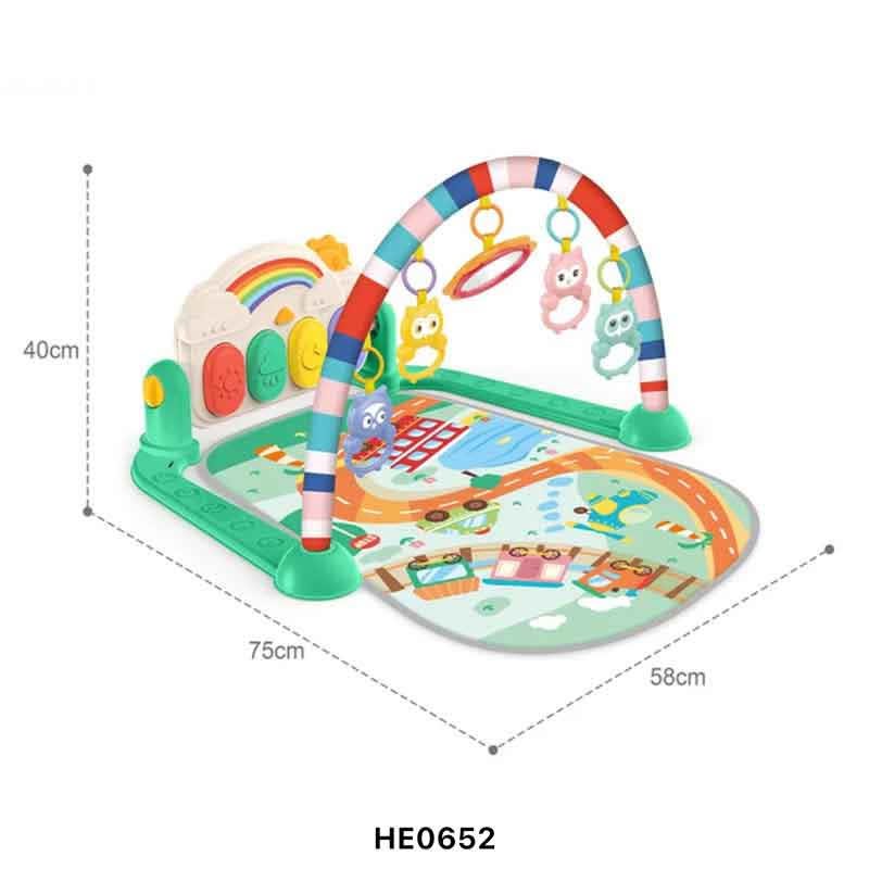 هوانجر مفرش مع العاب بيانو 2 في 1 بساط للمواليد HUANGER