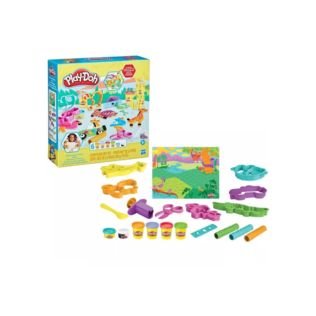 بلاي دوه صلصال الحيوانات البرية الصلصال والمعجون Play-Doh