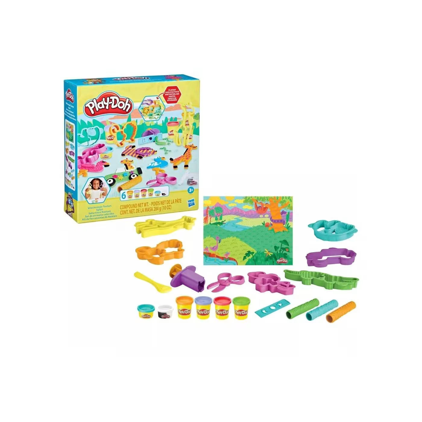 بلاي دوه صلصال الحيوانات البرية الصلصال والمعجون Play-Doh