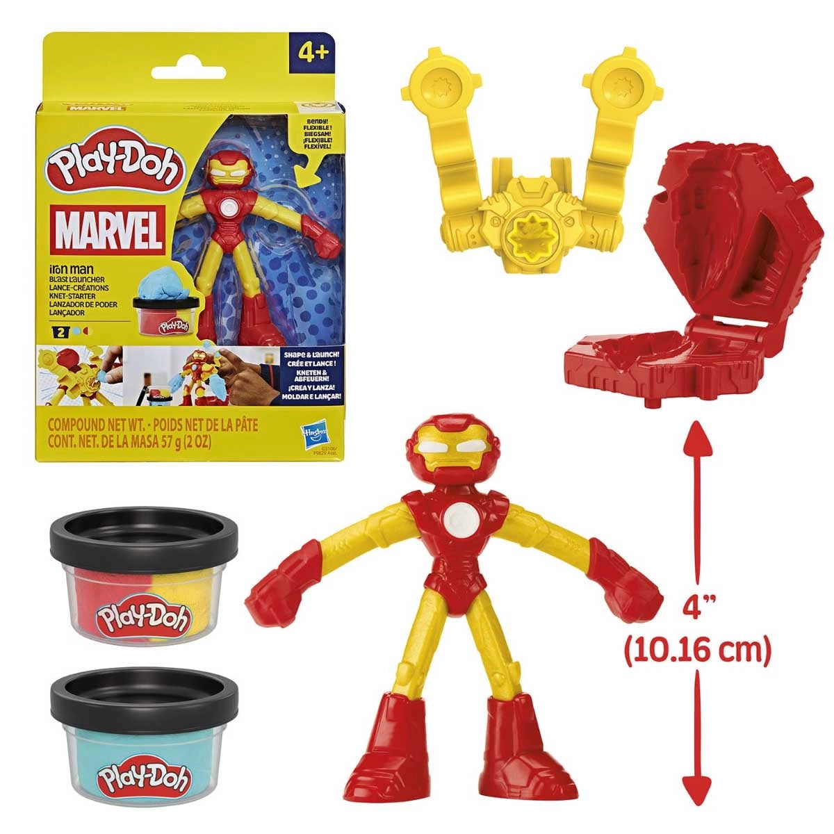 بلاي دوه صلصال قاذفة آيرون مان بلاست الصلصال والمعجون Play-Doh
