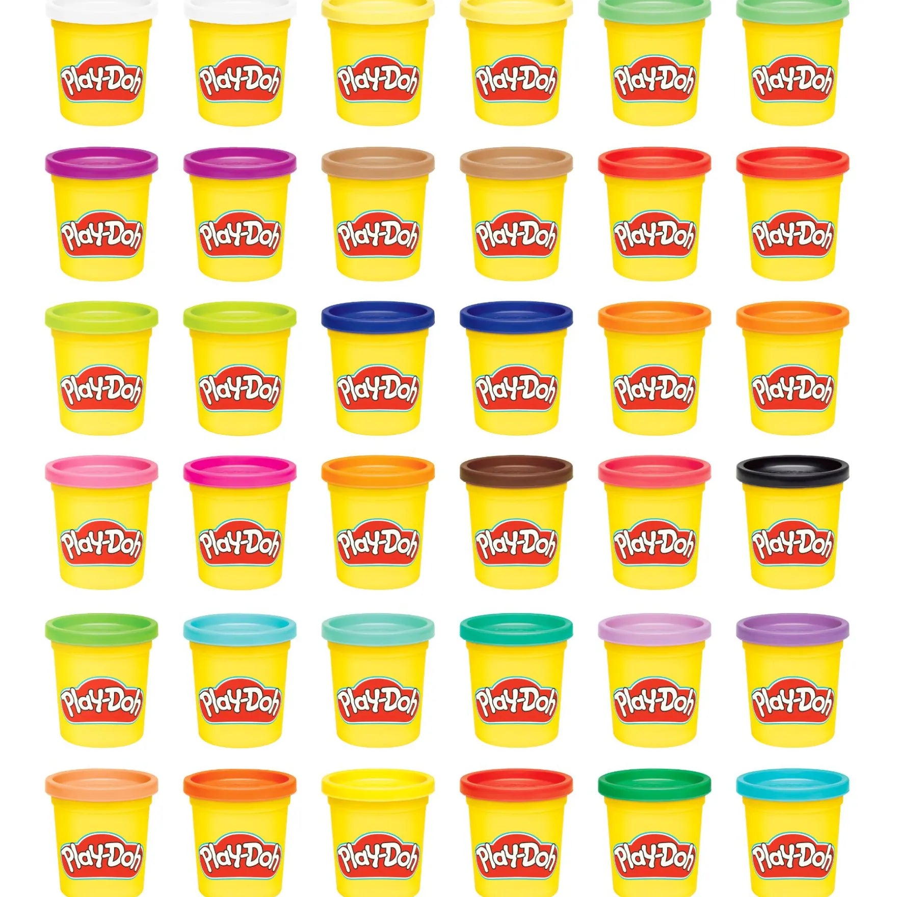 بلاي دوه مجموعة صلصال ضخمة تحتوي على 36 علبة الصلصال والمعجون Play-Doh