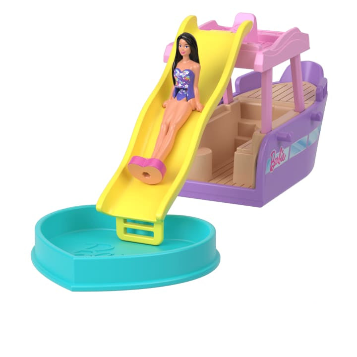 باربي قارب دريم لاند مع دمية دمية مع اكسسوارات Barbie