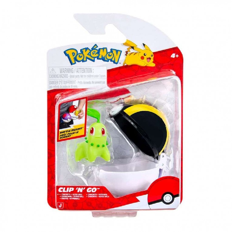 بوكيمون تشيكوريتا مجسم مع كرة بوكيمون مجسمات الشخصيات Pokemon