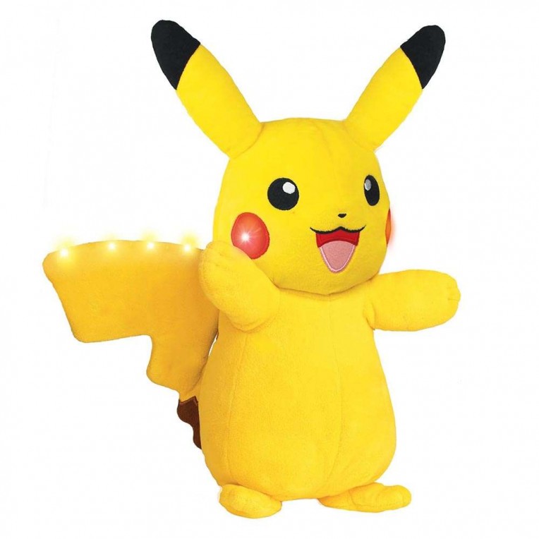 بوكيمون دمية بيكاتشو باور أكشن 25 سم مع الضوء والأصوات الالعاب القطنية Pokemon