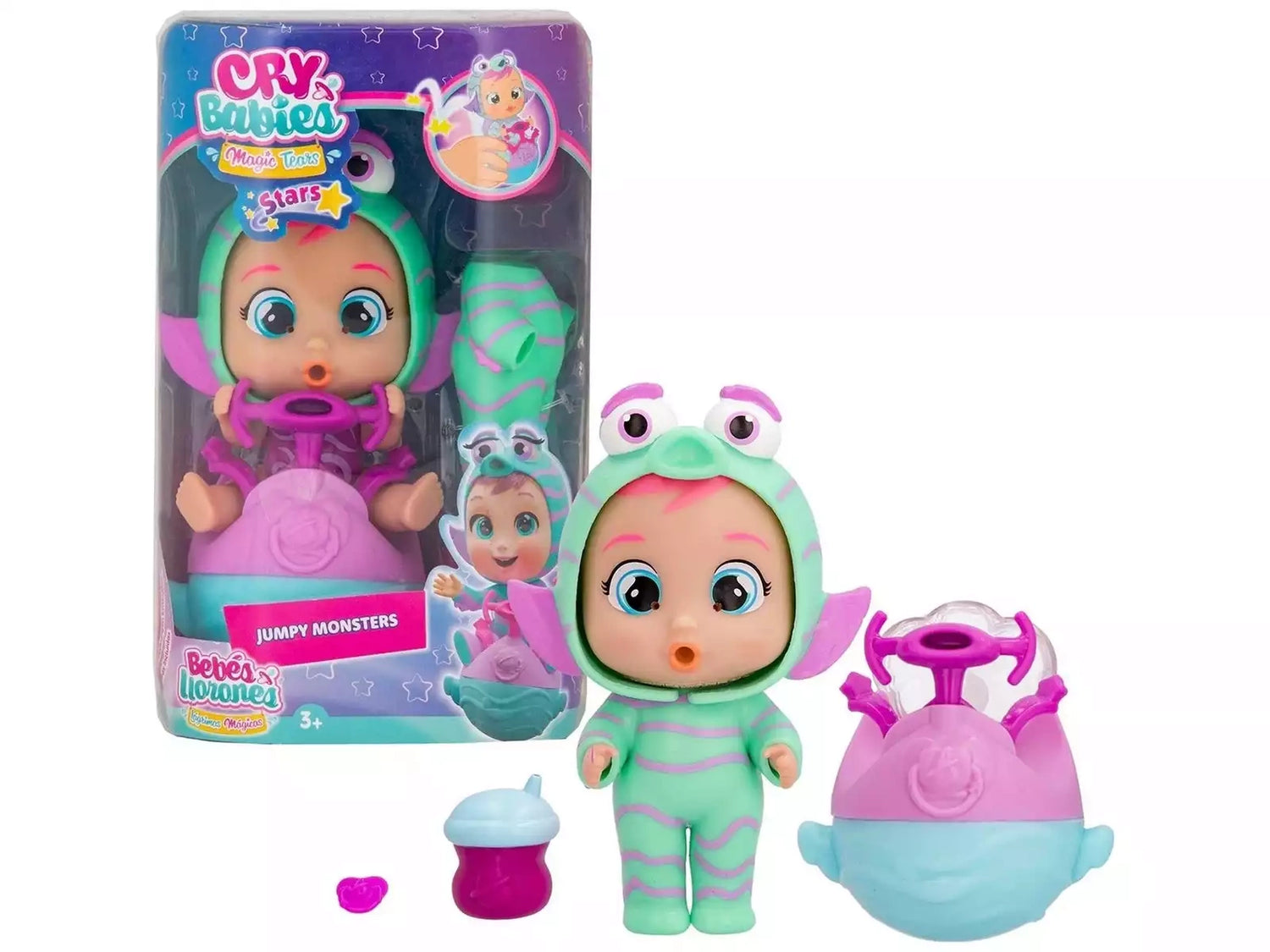 كراي بيبيز جوجو الوحوش النطاطة دمية مع اكسسوارات CRY Babies