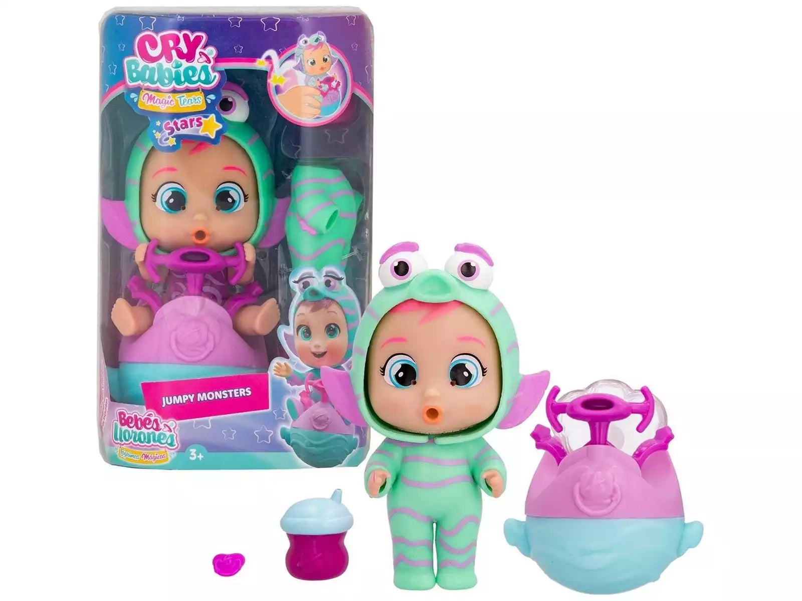 كراي بيبيز جوجو الوحوش النطاطة دمية مع اكسسوارات CRY Babies