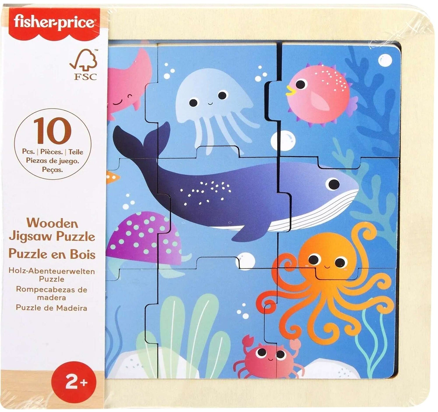 فيشر برايس بازل خشبية 9 قطع للأطفال العاب البزل Fisher-Price