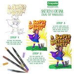 كرايولا أقلام تلوين سيجنتشر سكتش آند ديتيل 16 قطعة رسم و تلوين Crayola