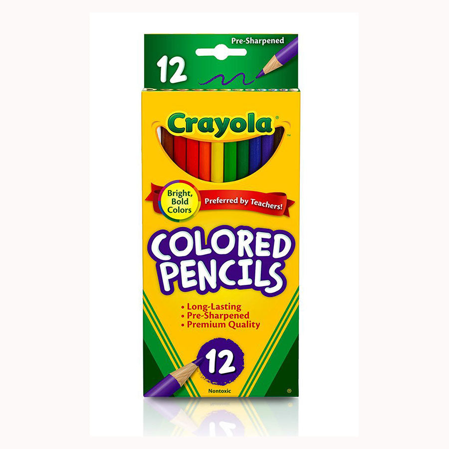كرايولا أقلام تلوين خشبية 12 قطعة رسم و تلوين Crayola