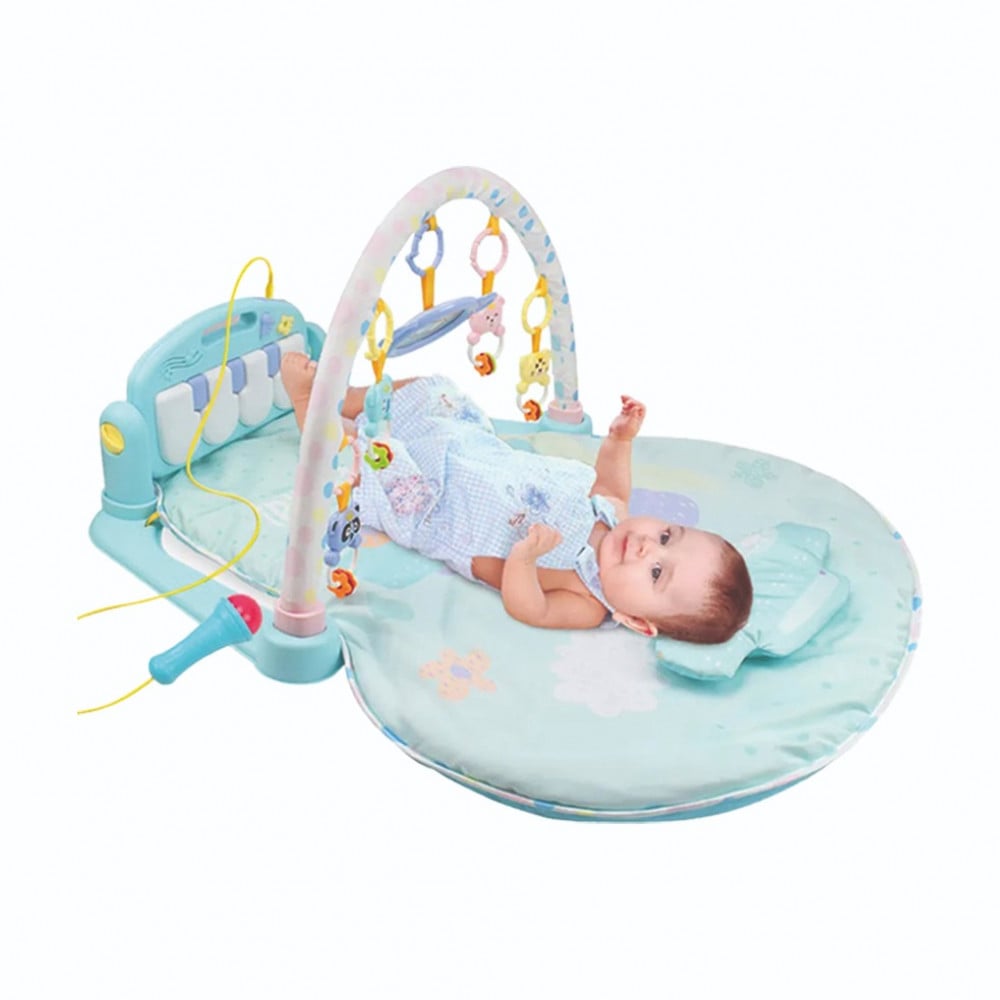 هوانجر مفرش مواليد مع العاب بيانو 2 في 1 الوان متنوعة بساط للمواليد HUANGER