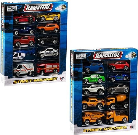 تيمسترز مجموعه سيارات 10 قطع الوان متنوعه Teamsterz