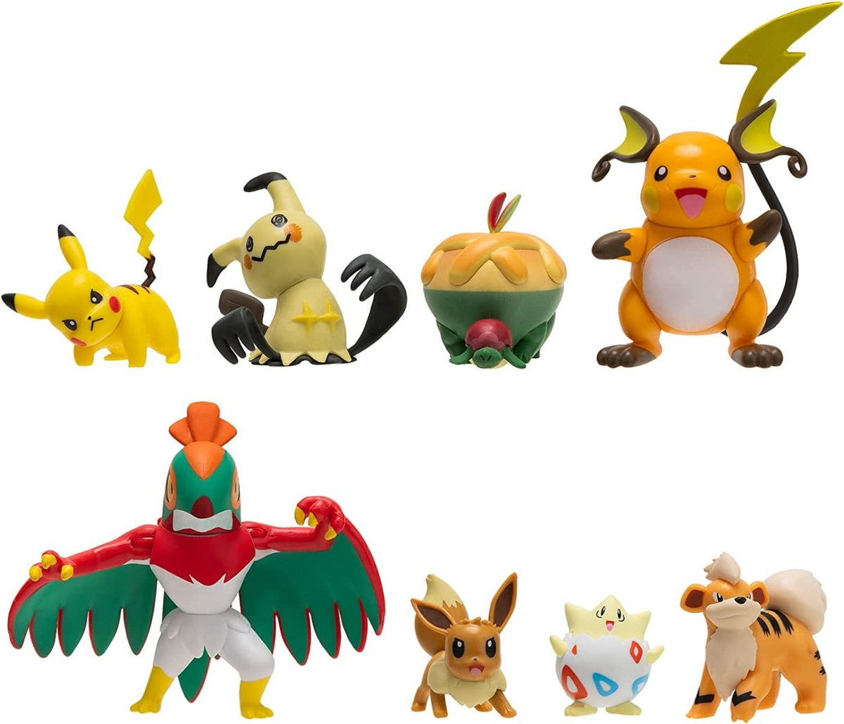 بوكيمون مجسمات معركة باتل ريدي 8 قطع اشكال متنوعة شخصيات كرتونية Pokemon