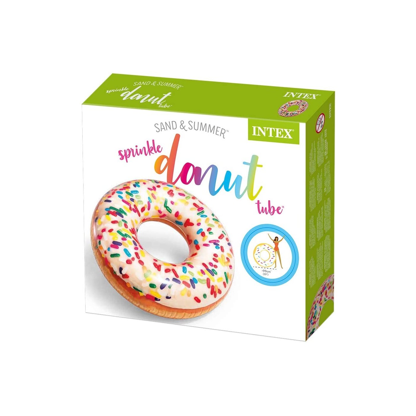 انتكس عوامة قابلة للنفخ على شكل دونت عوامات ومراتب Intex