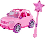 سباركل جيرلز سيارة بينك مع عصا تحكم عن بعد السيارات ريموت كنترول Zuru