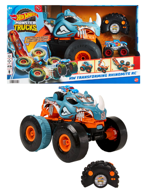 هوت ويلز مونستر تراكس المتحولة وحيد القرن بريموت كونترول السيارات ريموت كنترول HotWheels