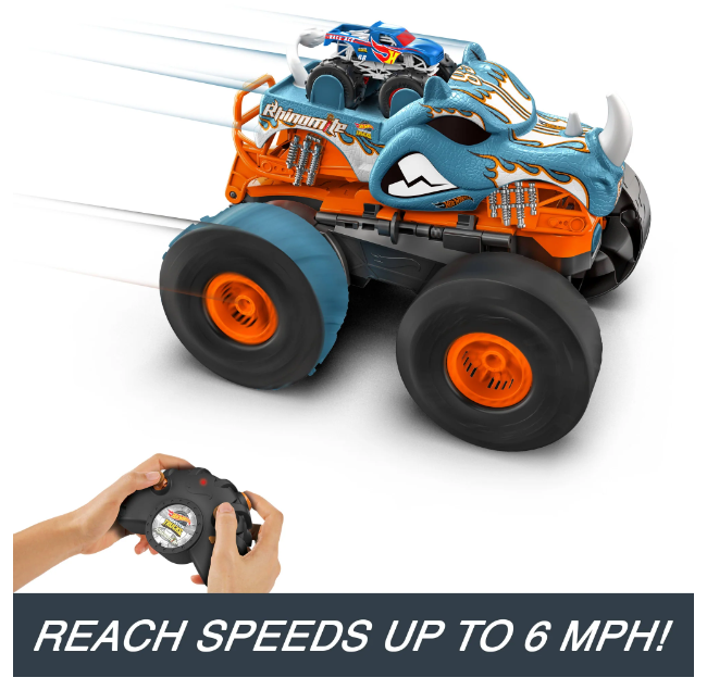 هوت ويلز مونستر تراكس المتحولة وحيد القرن بريموت كونترول السيارات ريموت كنترول HotWheels