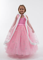 فيري لاند زي عباءة الثلج الوردي الملابس التنكرية Fairy Land